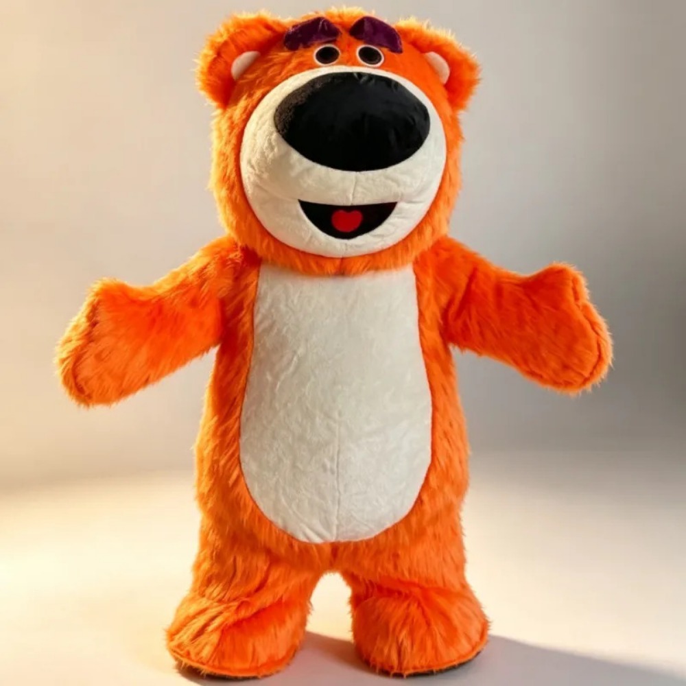 Suits - Şişirilebilir Turuncu Ayı Maskot Kostümü, Cadılar