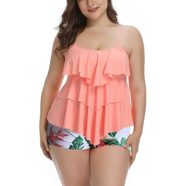 Tankini Kadın Bikini Çiçek Des - Shorts incelemesi ve fiyatı
