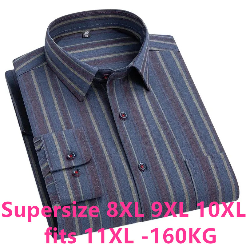 Büyük Boy 11XL 10XL 9XL 8XL %1 - Oxford Cotton Casual Shirt Business incelemesi ve fiyatı